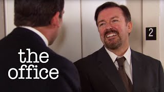 Michael Scott Meets David Brent  The Office US [upl. by Ahsinan568]