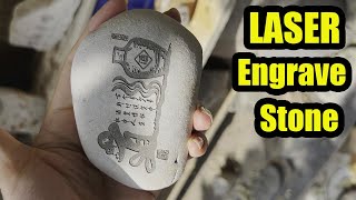 Stone Laser Engraving Machine  DIY Rock Laser Engraver tool [upl. by Drucilla983]