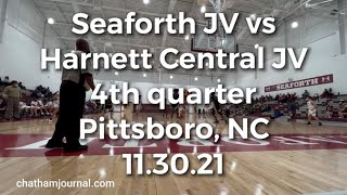 4th quarter Seaforth JV vs Harnett Central basketball game  12121 [upl. by Dorr]