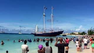 Launching of the schooner SV Ruth Brownes beach Barbados [upl. by Sandstrom869]