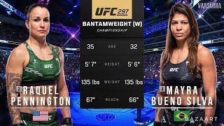 RAQUEL PENNINGTON VS MAYRA BUENO SILVA FULL FIGHT UFC 297 [upl. by Rice623]