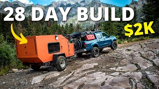 FULL TOUR  How To Build an AFFORDABLE CAMPER in 4 Weeks [upl. by Hiroko]