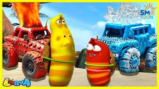 LARVA CARTOON 2024  ice and fire  CARTOON NEW VERSION  The Best Of Funny Cartoons Box [upl. by Assenna]