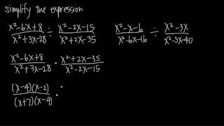 division of rational expressions KristaKingMath [upl. by Esorrebma540]