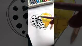 Colour mixing 🖌️💛🖤 art colors mix painting shorts ytshorts [upl. by Yslek]