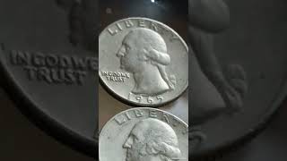 Super Error 1965 Washington quarters dollars worth Big money quartercoinsmoney [upl. by Aifoz]