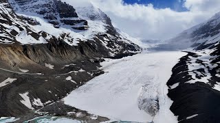 Walking on Glacier in Canadian Rockies  Columbia Icefield [upl. by Eatnoid504]