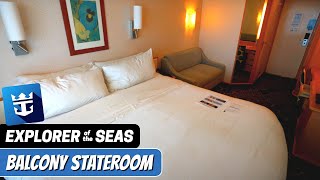 Explorer of the Seas  Balcony Stateroom Tour amp Review 4K Royal Caribbean [upl. by Llertnom880]