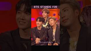 BTS stands for  bts btsshorts btsedits btsarmy kpop [upl. by Ydal144]