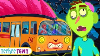 Wheels On The Bus Scary Version  More Spooky Skeleton Halloween Songs By Teehee Town [upl. by Dranyar796]