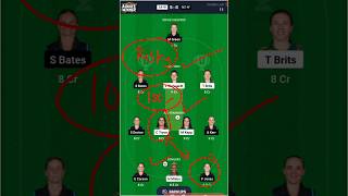 SAW vs NZW Dream11  SAW vs NZW prediction sawvsnzw [upl. by Crescint]