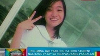 BP Incoming 2nd year high school student nakitang patay sa pinapasukang paaralan sa Dagupan [upl. by Helaina98]