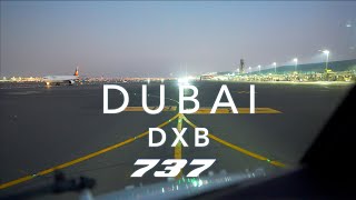 DUBAI  BOEING 737 TAKEOFF 4K [upl. by Analaf]