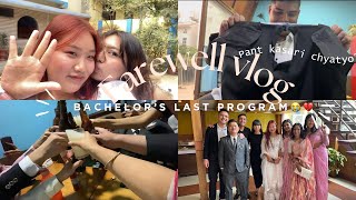 vlogbachelor ko last program💔   bye NCMT 👋 [upl. by Golliner]