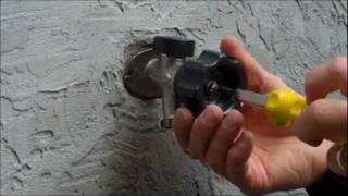 Mansfield Style Hydrant Repair Video  Leaking Behind the Handle [upl. by Enyledam]