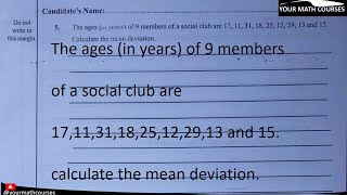 WAEC WASSCE 2024 Elective Mathematics Paper 2 Question 5Ghana [upl. by Annol]