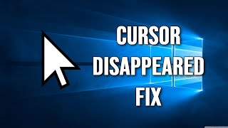 How To FIX Mouse Cursor Disappeared on Windows 10 Problem Keyboard Only Tutorial [upl. by Desmund909]