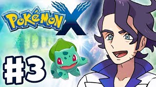 Pokemon X and Y  Gameplay Walkthrough Part 3  Professor Sycamore Battle Nintendo 3DS [upl. by Maxa]