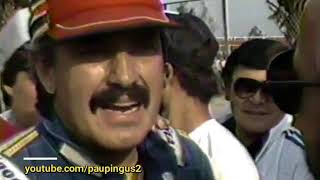 Pelea de Memo Rojas SR Y Alfonso Toledano en Zona de Pits GP Mexico 1986 3 [upl. by Huxley]