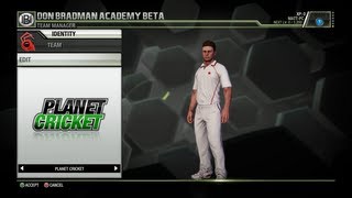 Don Bradman Cricket 14  Cricket Academy Beta  Editing Options [upl. by Lebazej15]