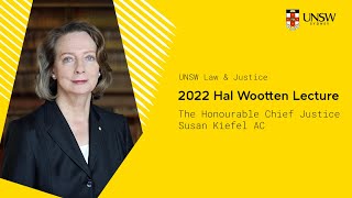 2022 Hal Wootten Lecture with The Honourable Chief Justice Susan Kiefel AC [upl. by Cnahc]