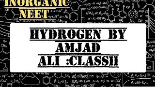 hydrogen chapter  inorganic by amjad ali [upl. by Aicirtap397]