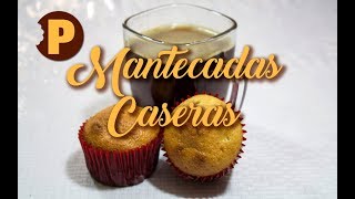 Receta Cómo preparar Mantecadas Caseras  POSTREMANÍA [upl. by Haon]