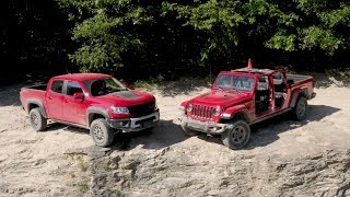 OffRoad Comparison Can the Gladiator Rubicon Dethrone the Colorado ZR2 [upl. by Suinuj]