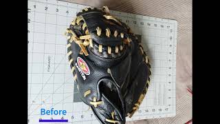 Easton Catchers Mitt Relace [upl. by Ylrae938]