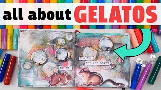 10 TIPS  Ways to use Faber Castell GELATOS  TUTORIAL journal page  ✂️ Maremis Small Art [upl. by Anasus]