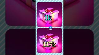 1k vs 117k choose your gift box 🎁giftbox shorts viral gift chooseyourgift chooseone gifts [upl. by Icul]