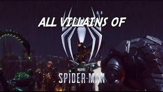 ALL VILLAINS OF MARVELS SPIDERMAN [upl. by Nally83]