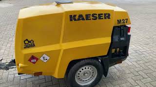 Kaeser M27 mobiele compressor stock nr 0006053 [upl. by Trebron]