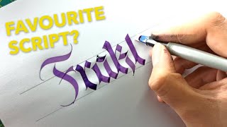 10 CALLIGRAPHERS WRITING THEIR FAVOURITE CALLIGRAPHY SCRIPT [upl. by Lamhaj]