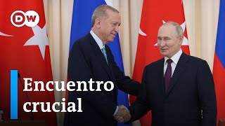 Los presidentes de Rusia y Turquía se reúnen en Sochi [upl. by Rosalba]