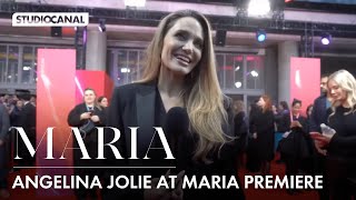 Angelina Jolie at the MARIA premiere  London Film Festival [upl. by Necyrb483]