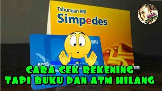 BAGAIMANA CARA CEK NOMOR REKENING JIKA BUKU DAN ATM HILANG • BANK BRI [upl. by Arratahs584]