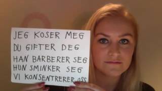 Video 13 Refleksive verb Du gifter deg han gifter seg [upl. by Aliam568]