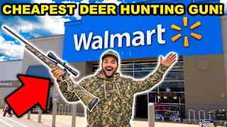 I BOUGHT Walmart’s CHEAPEST Gun and Went DEER Hunting at the NEW LEASE Catch Clean Cook [upl. by Nemaj]