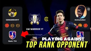 We matched against a Top ranked Div 1 oppo 😱  Rage quit efootball [upl. by Nathan]