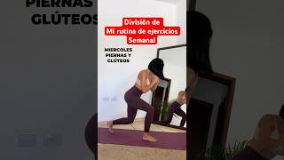 MIS RUTINAS DE EJERCICIOS SEMANAL shorts youtubeshorts workout treinoemcasa [upl. by Anitrak]