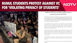 RGNUL Protest  RGNUL Students Protest Against VC For Violating Privacy Of Girl Students [upl. by Yrennalf476]