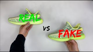 REAL VS FAKE ADIDAS YEEZY 350 V2 YEEZREEL COMPARISON [upl. by Litman]