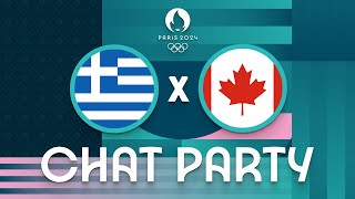 Greece v Canada  Mens Olympic Basketball Tournament Paris 2024  Chat Party ⚡🏀 [upl. by Ojela]