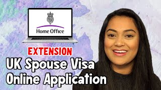 UK Spouse Extension Visa 2021 Online Application Walkthrough [upl. by Agem]