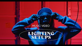 CHEAP LOW BUDGET MUSIC VIDEO LIGHTING SETUPS [upl. by Shuman]