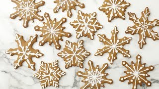 Gingerbread Snowflakes  Martha Stewart [upl. by Atenik]