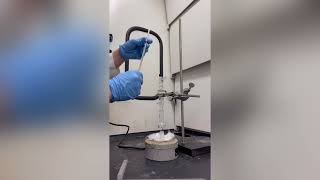 Hickman Distillation Apparatus Set Up Video [upl. by Ynatsyd]