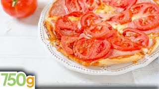 Recette de Tarte fine à la tomate  750g [upl. by Arama]