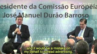 FGV  EPGE Palestra do Presidente da Comissão Europeia José Manuel Durão Barroso 44 [upl. by Mojgan400]